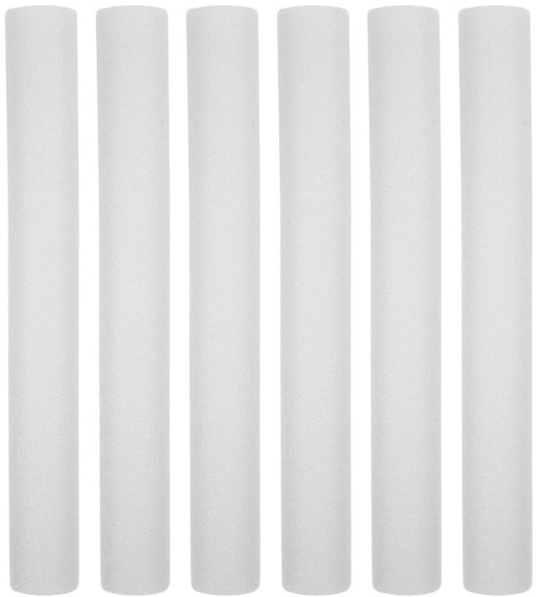 Solidchoice - 6 Stuks Witte Schuimcilinders voor Bloemstukken en Knutselprojecten