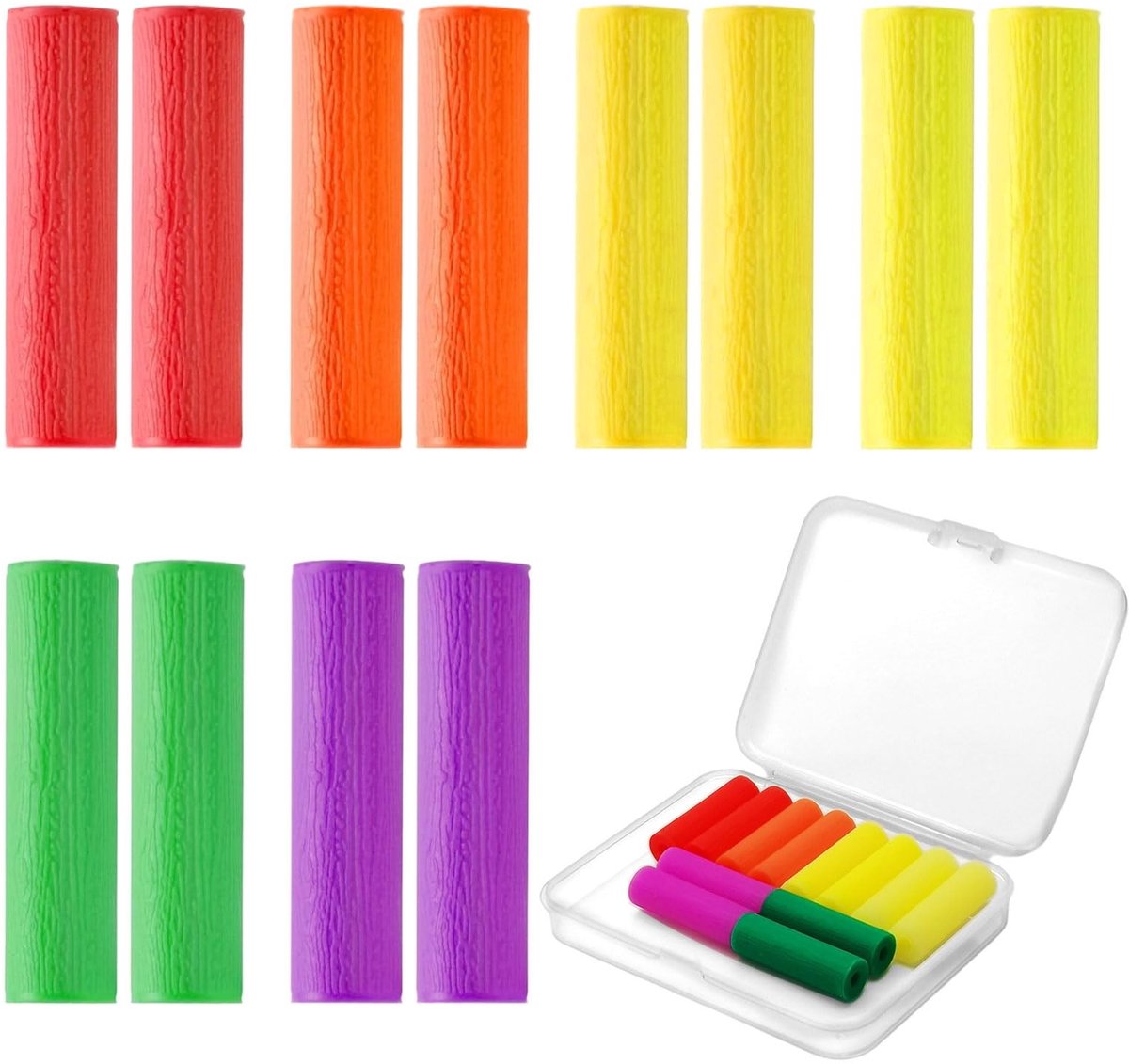 Solidchoice - 12 Stuks Aligner Chewies voor Invisalign Trays met Draagtas