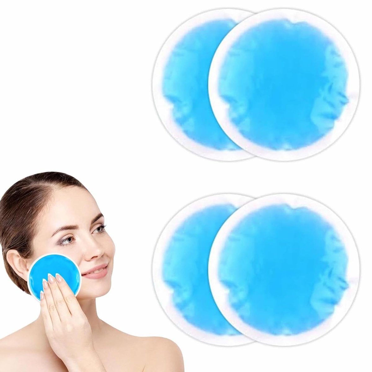 Solidchoice - 4 Stuks Koelaccu's voor Oogmasker en Pijnverlichting