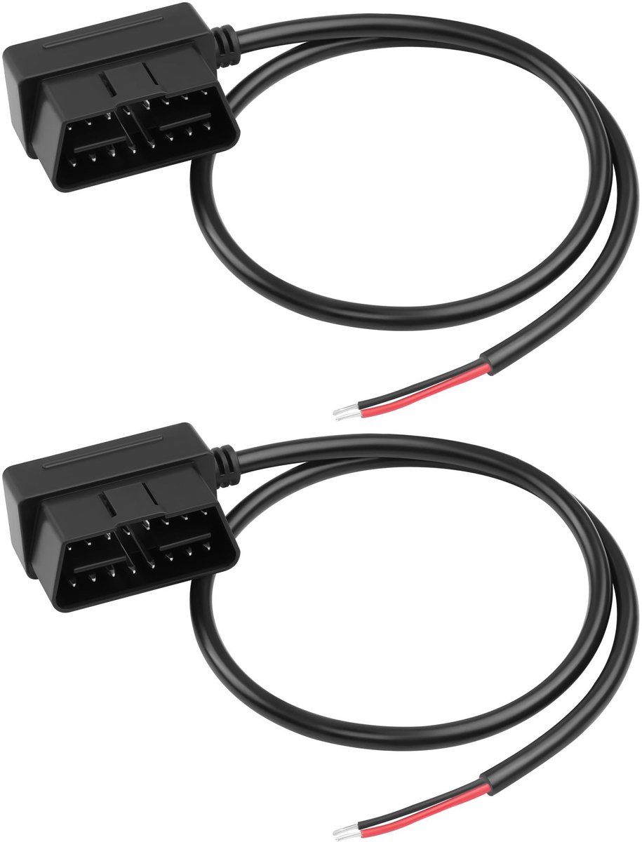 Solidchoice - OBD2 Kabel 2 Pin naar 16 Pin voor Dashcam en GPS