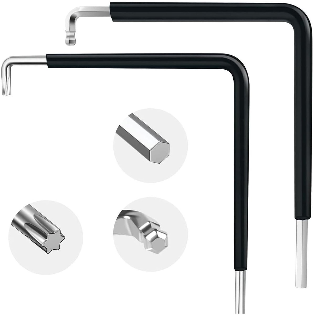 Solidchoice - Set van 2 Raamafstelgereedschap met Torx en Hexagon