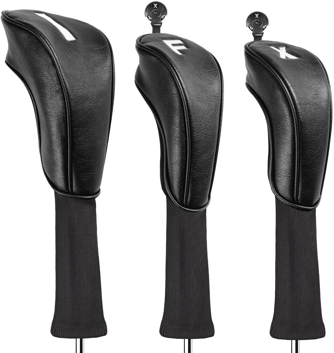 Solidchoice - Premium Golfclub Hoofdhoezen voor Driver en Fairway, 3 of 5 Stuks