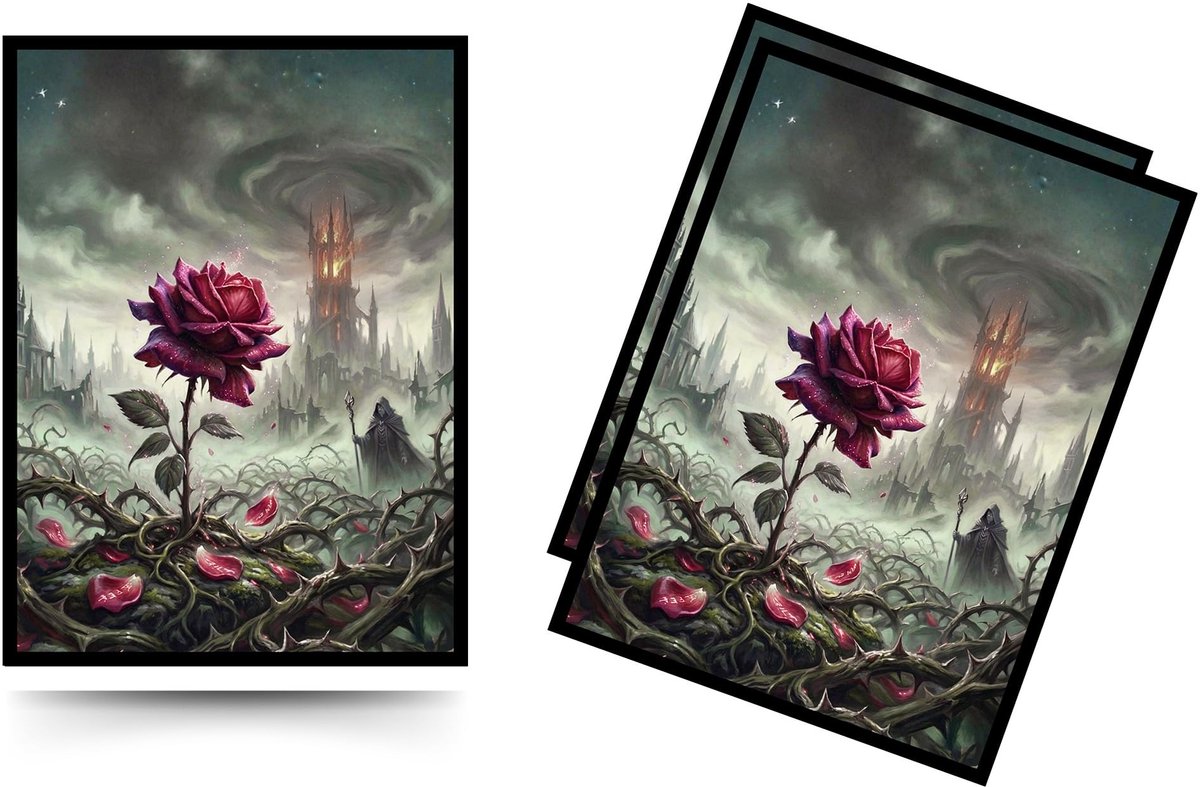 Solidchoice - 100 Stuks Kaartbeschermers met Matte Achterkant en Transparante Voorzijde (66 x 92 mm)
