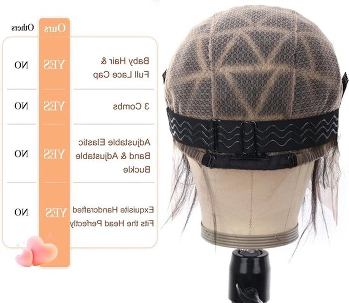 Haarstuk met Gehaakte Vlecht en Babyhaar voor Vlechtwieg, Natuurlijke Voorgeknoopte Volledige Hoofdbedekking voor Gehaakte Vlechten (79 Secties Zwart)