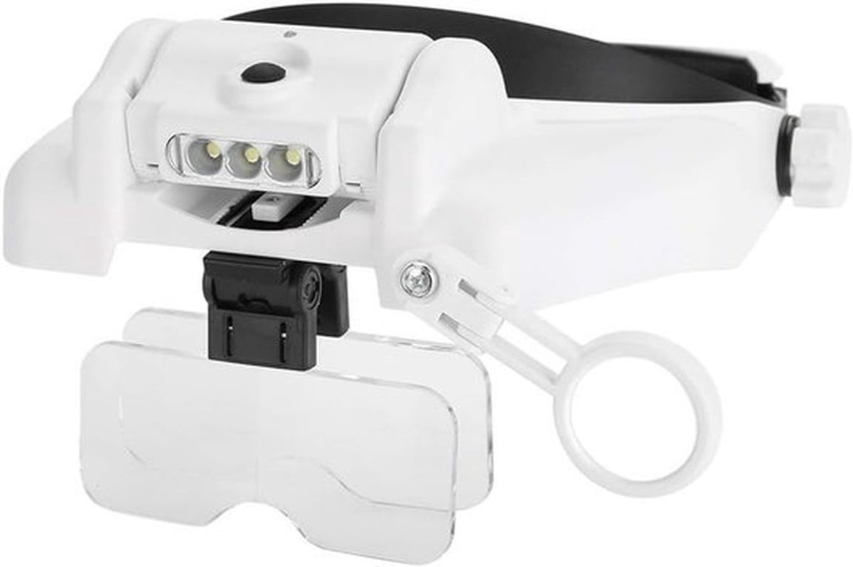 Versterkte Vergrootglazen met Licht en Oplaadbare USB, Ideaal voor Lezen, Handwerken en Juweliers