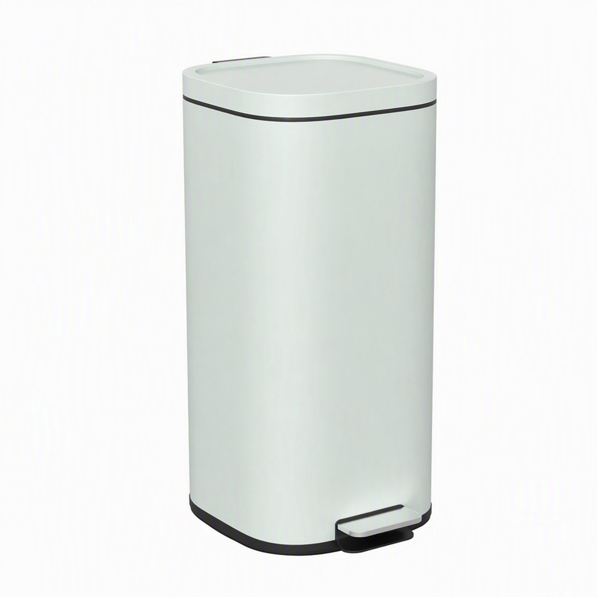 HOMCOM Trash Can-Metall, Kunststoff-36 x 29 x 59,5 cm-Grün