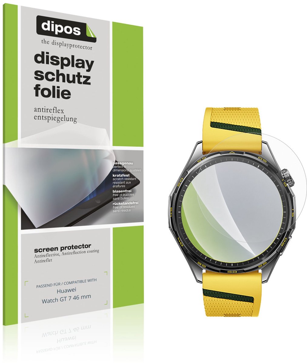 dipos – 6x Matte Beschermfolie geschikt voor Huawei Watch GT 7 46 mm | Krasbestendige & antireflecterende Screenprotector Ultra-Thin