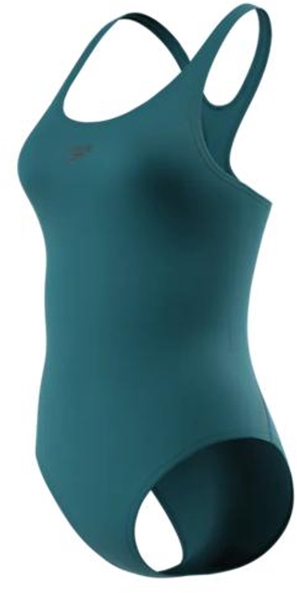 Speedo End+ Medalist 1P Dames - Chloorbestendig Sportbadpak Dames - Kleurvast Badpak Dames met Medalist-Rug - Zwempak Dames Volwassenen - Groen - 46