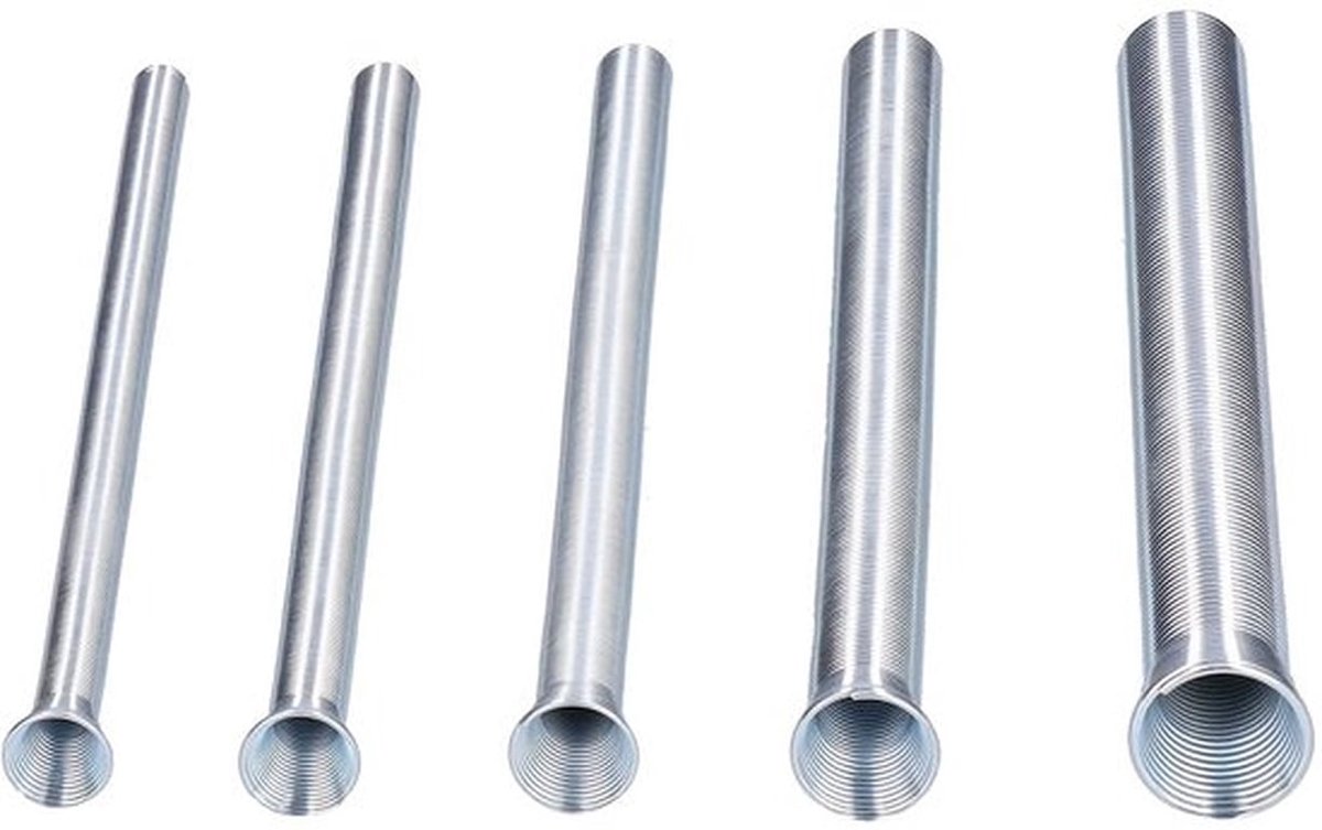 Buisbuiger 5-delige Set - Veerbuisbuiger - Gereedschap - Voor buizen 1/4 inch/5/16 inch/3/8 inch/1/2 inch/5/8 inch - Duurzaam materiaal - Buisbuiggereedschap