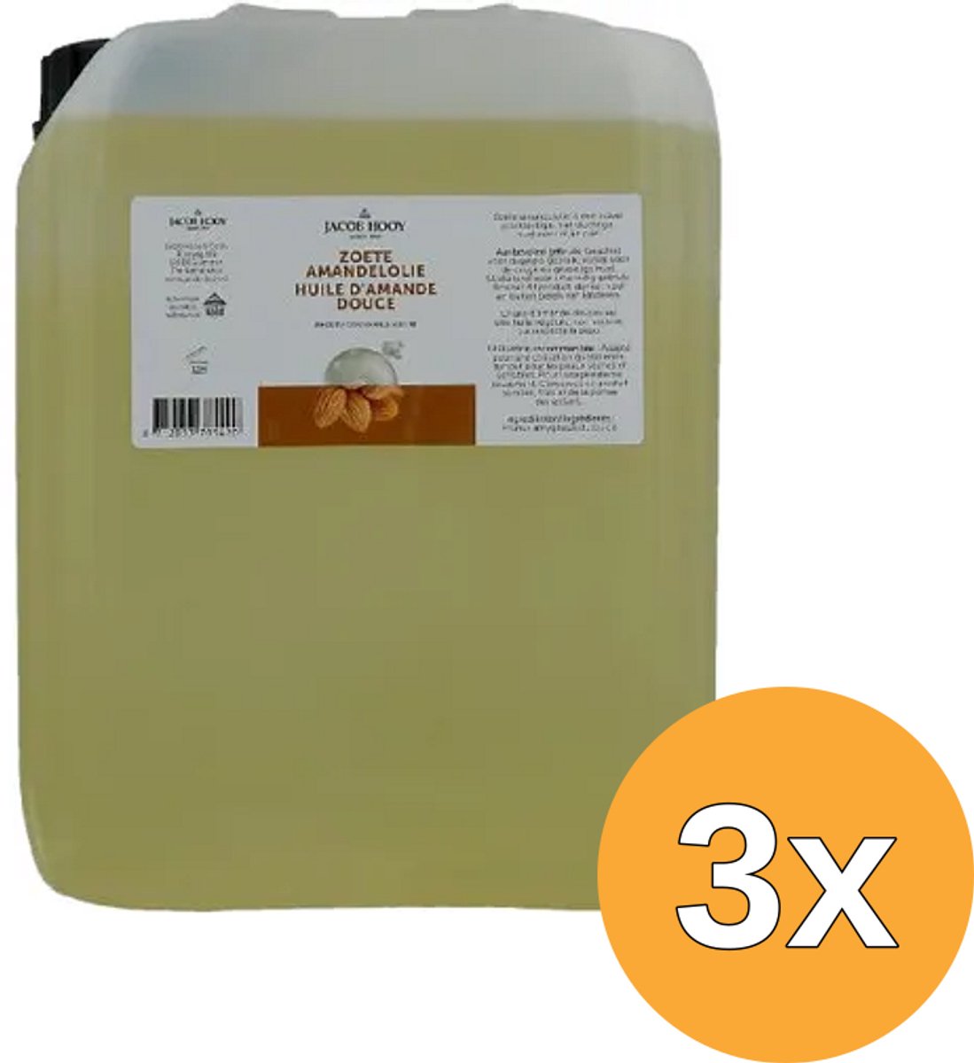 3x Jacob Hooy Amandelolie zoet (5000 ml)