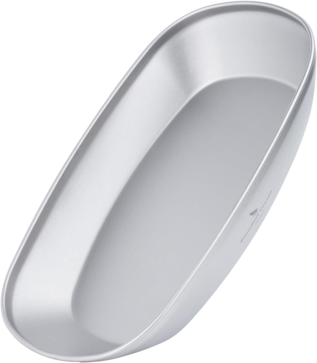 Ultra lichte titanium plate voor outdoor camping - draagbaar tafelgerei voor vissen, fruit en snacks - grijze vierkante schaal met draagtas
