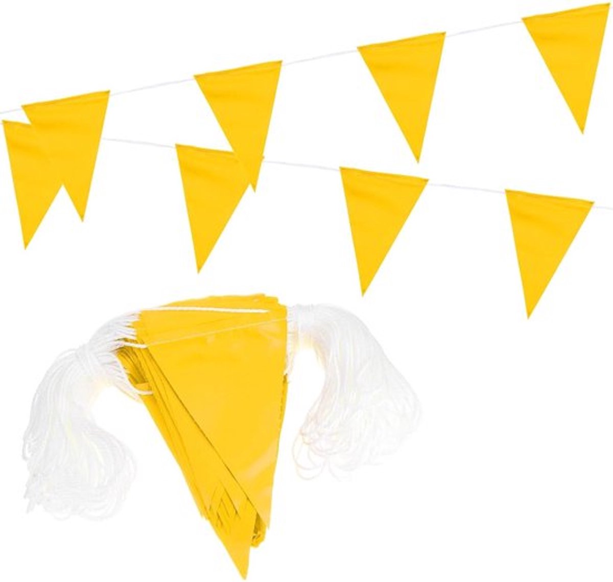 400ft Pennant-vlaggen, Waarschuwingsvlaggen voor Veiligheid, Barrières en Verkeerscontrole bij Evenementen, 180 Gele Vlaggen