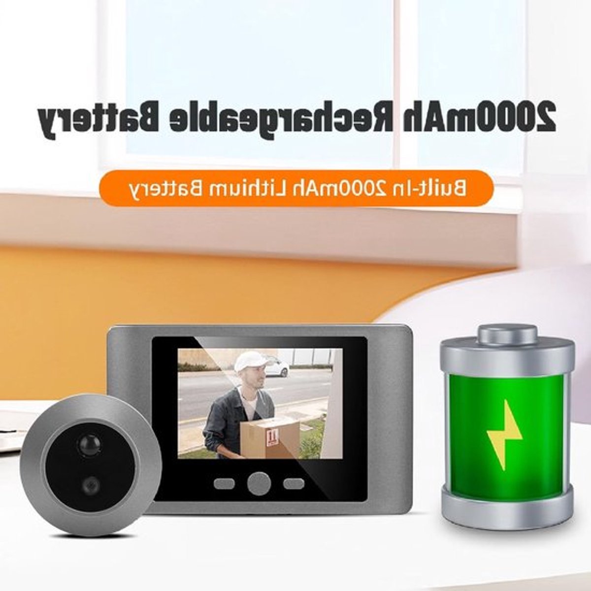 Digitale Deurviewer met Bewegingsdetectie, Nachtzicht en 2.8 Inch LCD Scherm voor Veiligheid en Video-oproepen