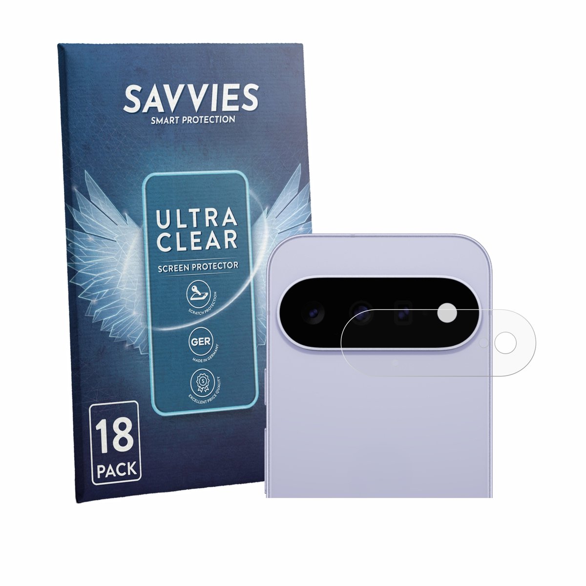 Savvies - Screenprotector voor Google Pixel 11 (ALLEEN Camera Lens) - Folie Beschermfolie transparant 18 Stuks