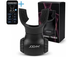JOGYM® - Ademhalingstrainer Zwart – Longtrainer & Ademtrainer – Incl. 8 Trainings Video's - Verbeterd - Instelbaar - Oxygen Ademtrainer - Flutter - Ademhalingsoefeningen voor COPD, Astma & Sport - Verbeter Je Longcapaciteit - sport spullen