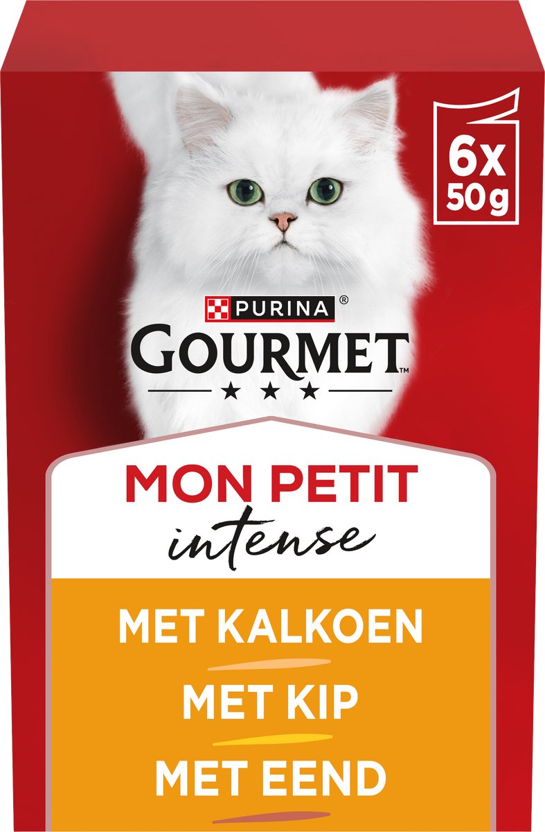 Purina Kattenvoer Purina Gourmet Kip Pauw Eend 6 x 50 g