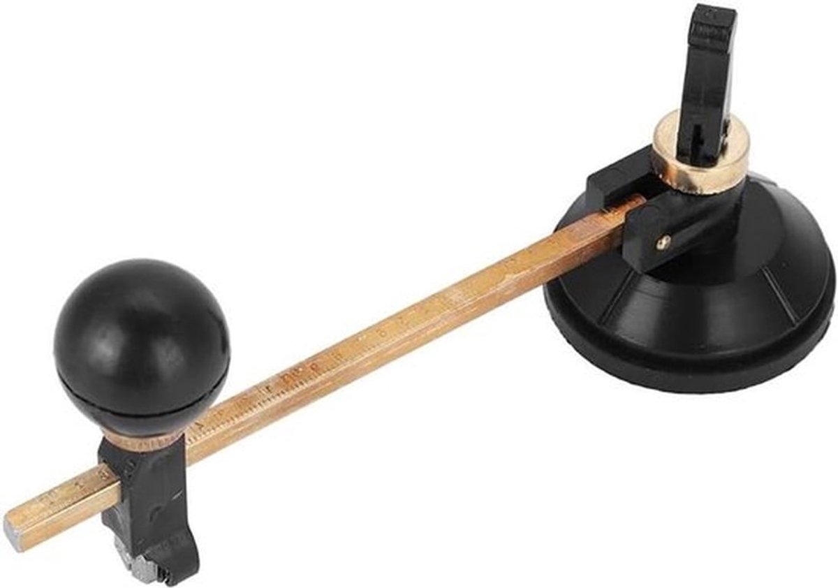 Glas cirkel cirkel snijder - kompas type Zuignap snijder - Glaskompassnijder - Cirkelglassnijder - Glassnijder voor glaskeramische tegels 30cm.