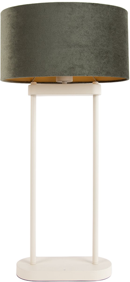Qazqa moderne tafellamp - Thijmen - beige, max. 15W, geschikt voor led, 76cm, ideaal als slaapkamer en woonkamer lamp