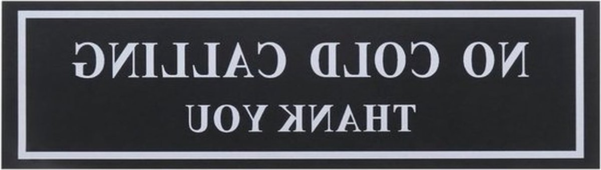 - Waarschuwingsbord zelfklevend - Acryl beveiliging teken - Sticker veiligheid - Kantoor accessoires - Geschikt voor kantoor - 21x6x0.5cm