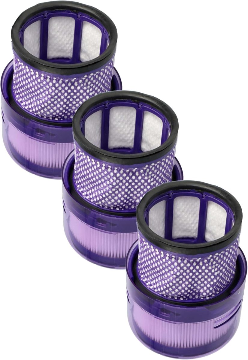 3 stuks Stofzuigerfilter compatibel met Dyson Omni-glide+ | Omni-glide, SV19 stofzuiger - HEPA-filter paars - Promessa-Solutions