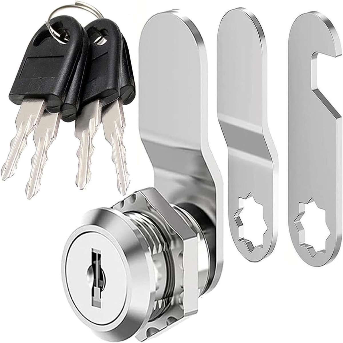Brievenbusslot - Zilver - 16 mm - Zinklegering met Nikkelafwerking - Voor Meubels en Kasten