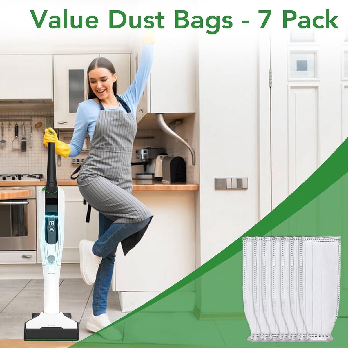 7 Stuks Stofzuigerzakken en Filters voor Vorwerk Kobold VK7 en FP7 - Vervangende Accessoires voor Efficiënte Stofopname