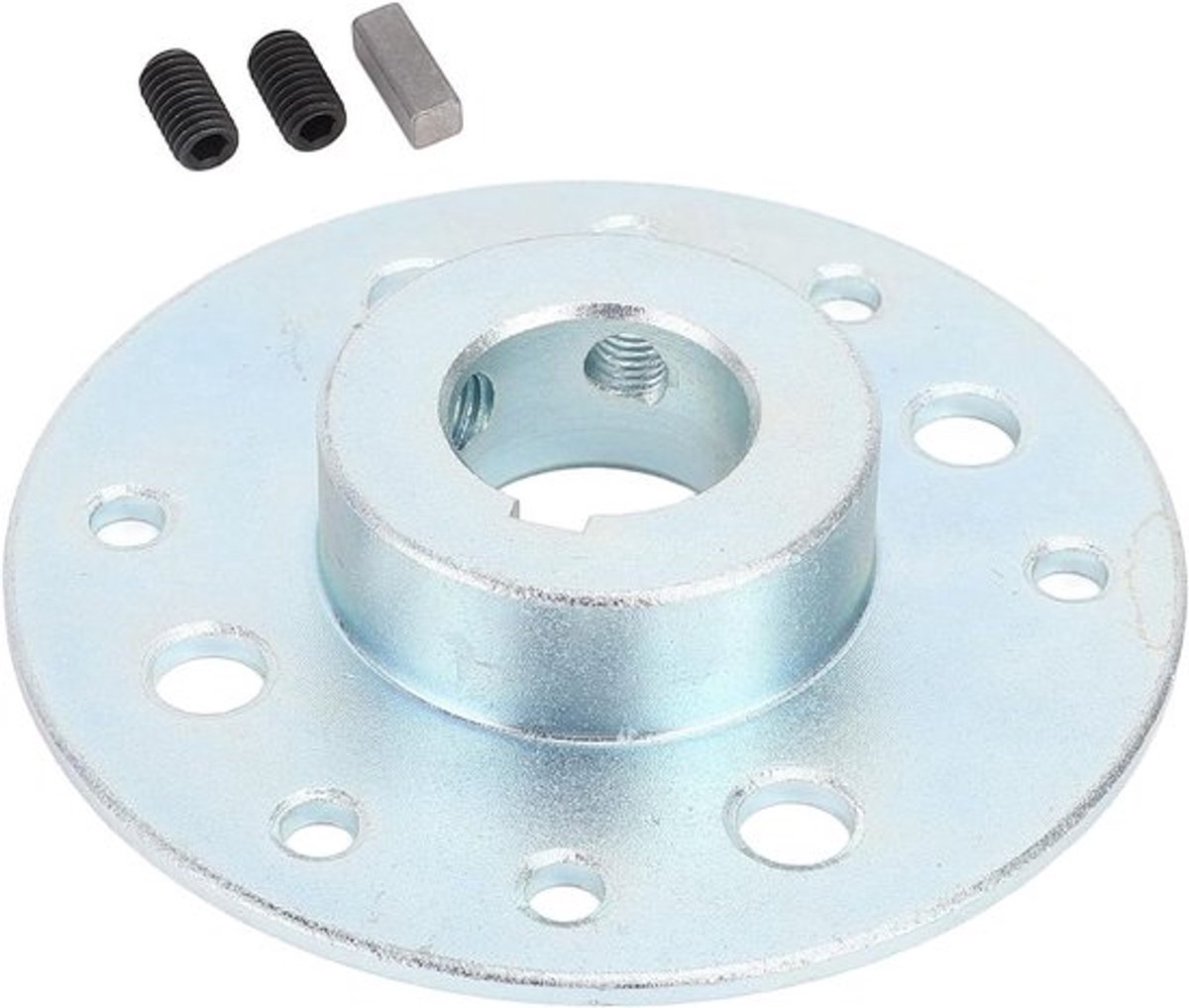 Achterasnaaf voor go-kart met stalen tandwiel en trommelrem, 1 inch boring, inclusief 1/4 inch sleuf voor 6,5 HP Dune Buggy en kartaccessoires