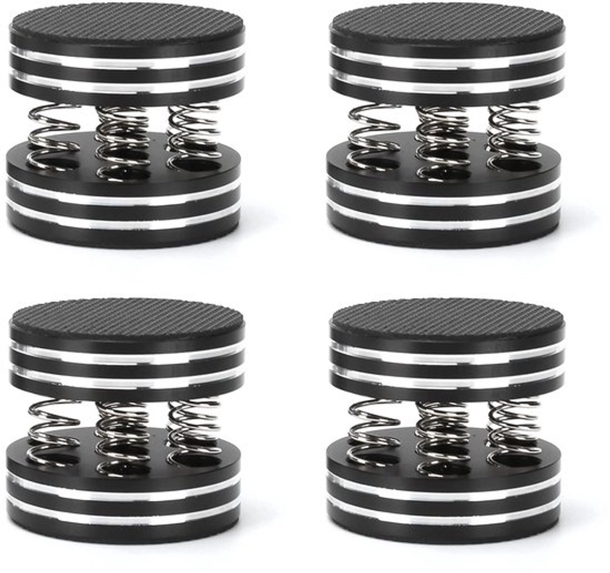 Aluminium Luidspreker Spikes - 4 Stuks Geluidsisolatie Voeten voor HiFi Versterker en Platenspeler