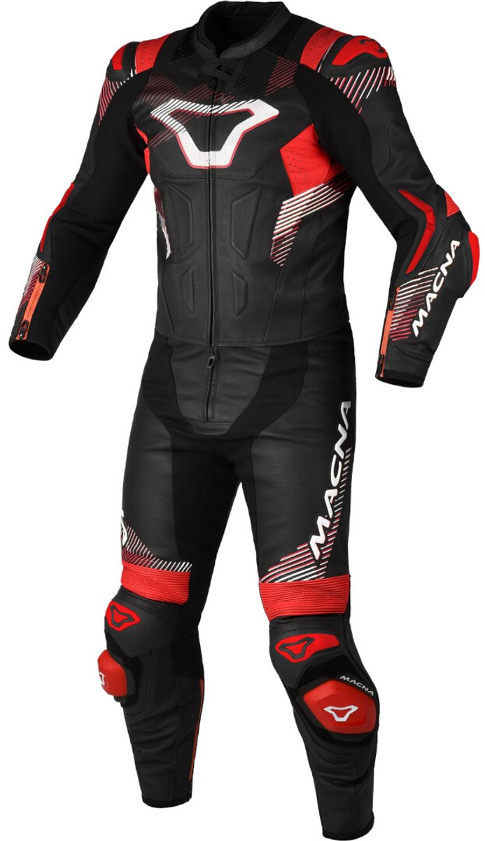 Macna Armadyl Geperforeerd tweedelig motorfiets lederen pak -