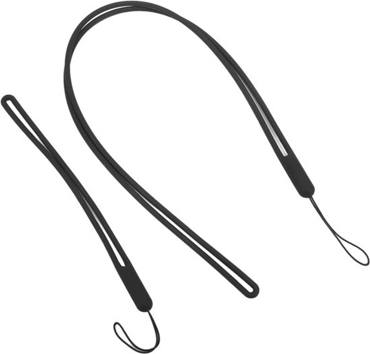 Anti-verlies Lanyard voor Actiecamera, Hand- en Polsband voor Sportcamera's, Zwart, Veilig en Comfortabel Gebruik