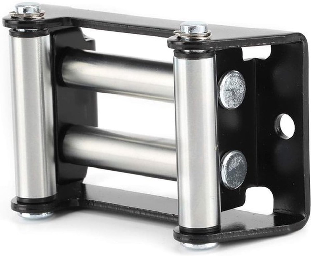 Lierroller - Accessoires - Sterke Constructie - Galvanisatie - Universele - Zijde Door Kabel - Zware - Geschikt voor - 110 Mm/4.3in Gat Afstand met 125 Mm/5in Diatance in Zilverkleurige Uitvoering.