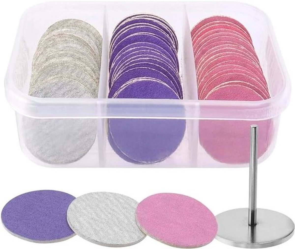 Pedicuregereedschap - Schuurpapier - Schuurschijf - Hard - Slijpschijven - Dode huid - Gebarsten hak - Gebarsten hakken - Geschikt voor - 60 stuks - Kleur of model - Pedicuregereedschap