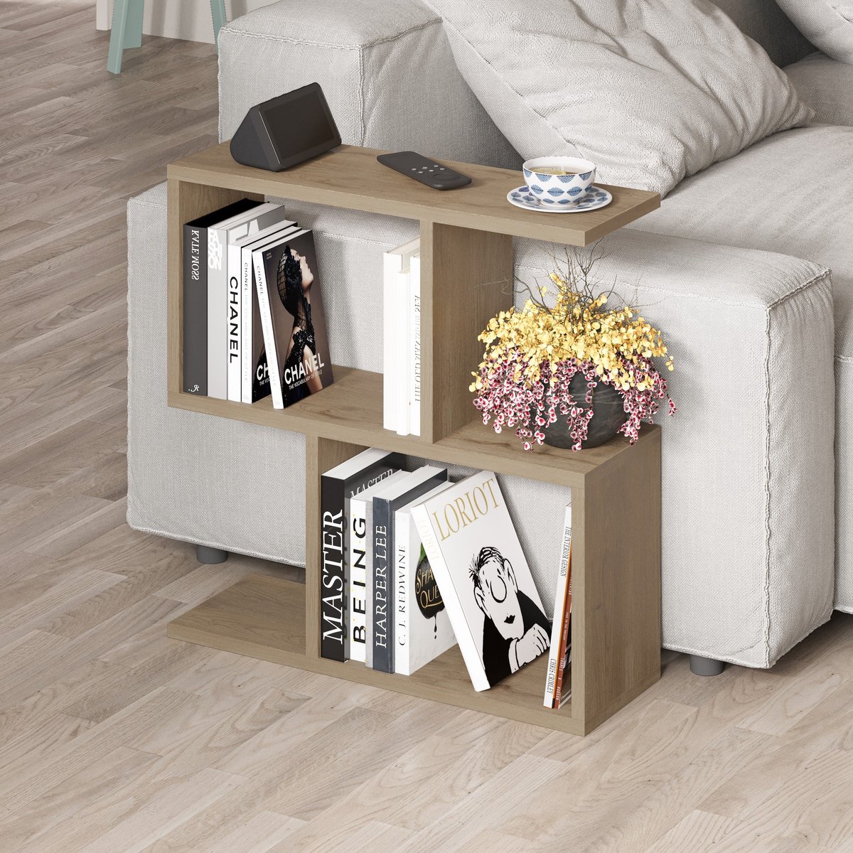 Asir - Salontafel - Natuurlijke - 60 x 20 x 60 cm