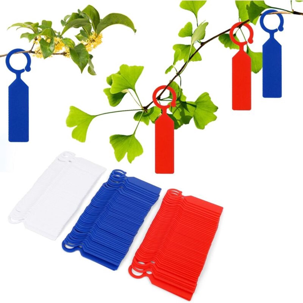 150 ronde, hangende, waterdichte tuinlabels - geschikt voor fruitbomen, bloemen, kwekerijen en groenteplanten in potten.