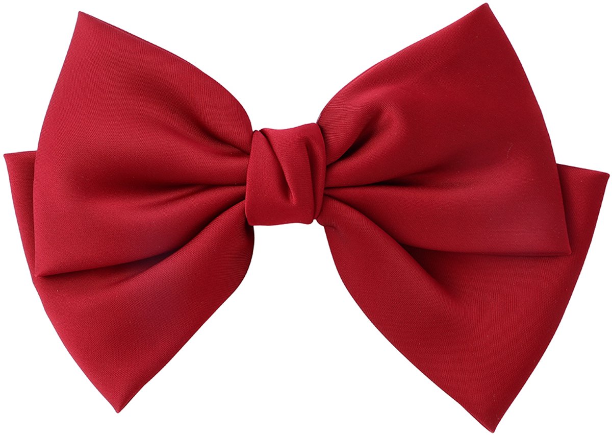 Emilie collection - Haarspeld - strik - satijn - rood