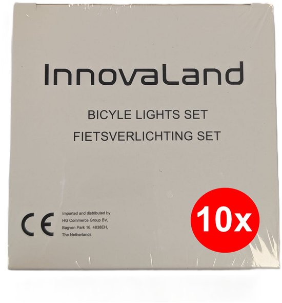 Innovaland Fietslampjes LED Set Wit en Rood V2 - 10 Stuks - Oplaadbaar - Micro USB - Fietslampje - Voorlicht en Achterlicht Fiets LED - Voorlamp Fiets - Fietsverlichting — afbeelding 5