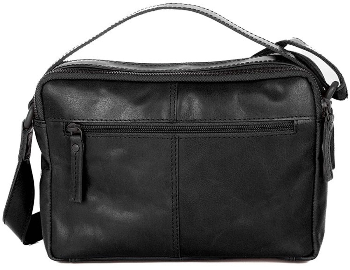 Leren Crossbodytas - Randell - Zwart