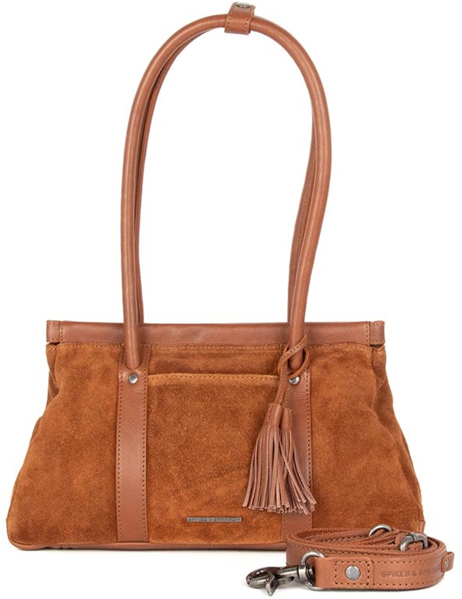 Leren Handtas - Milania - Mocca