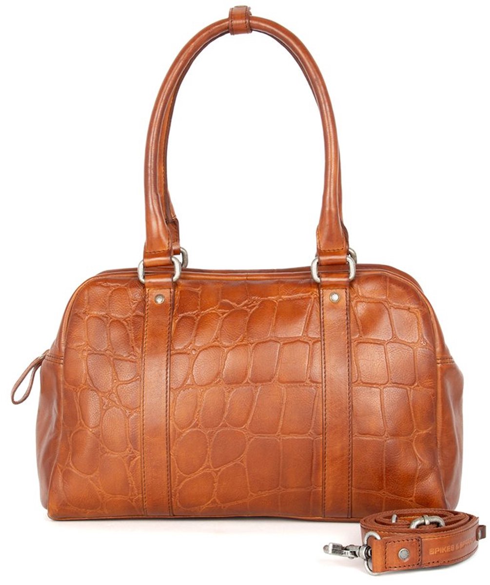 Leren Handtas - Dionne - Brandy Cognac