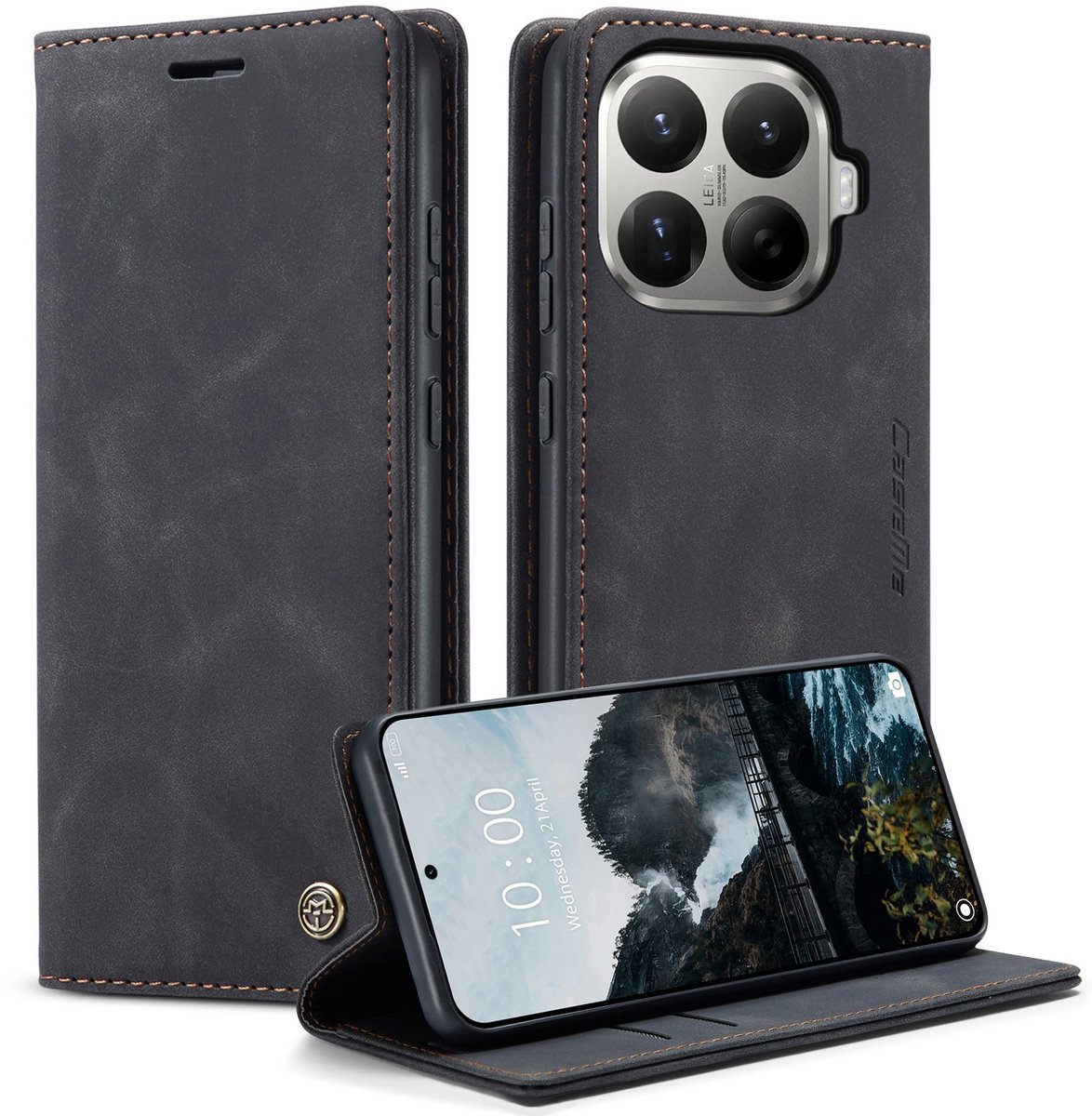 CaseMe Hoesje - Geschikt voor Xiaomi 17T Pro Hoesje - CaseMe 013 Book Case - Zwart