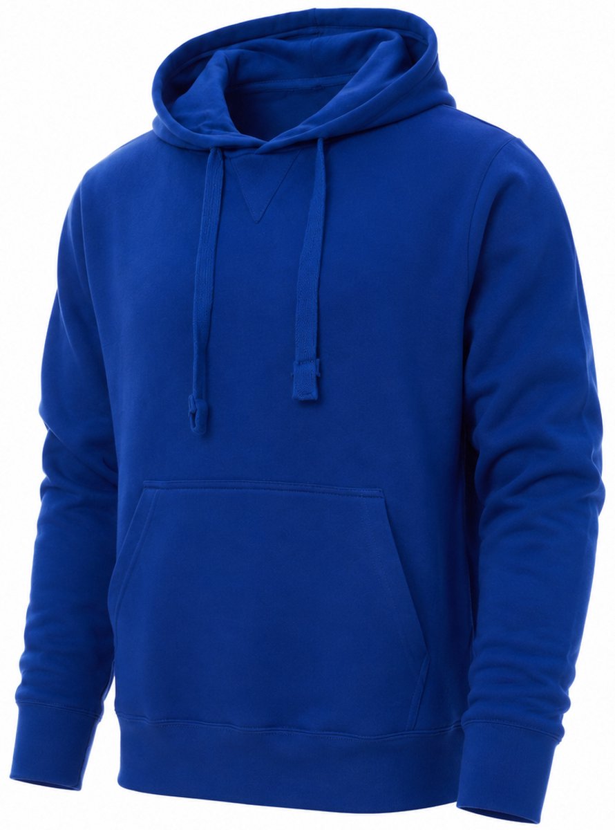 Hoodie Heren – Heren Trui met Capuchon – Sweater Heren – Blauw – 4XL