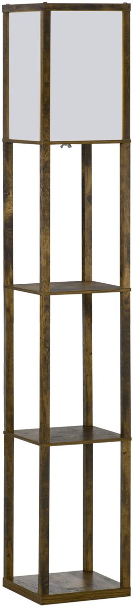 HOMCOM - Staande lamp - met planken - robuust - waterafstotend