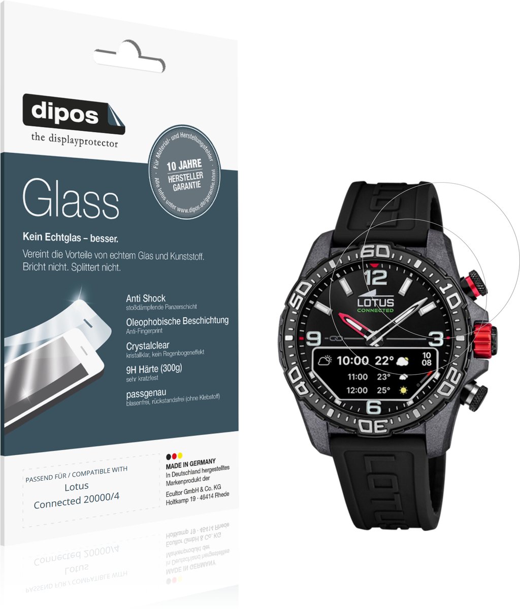 dipos – 2x Pantserfolie geschikt voor Lotus Connected 20000/4 | 9H Screenprotector
