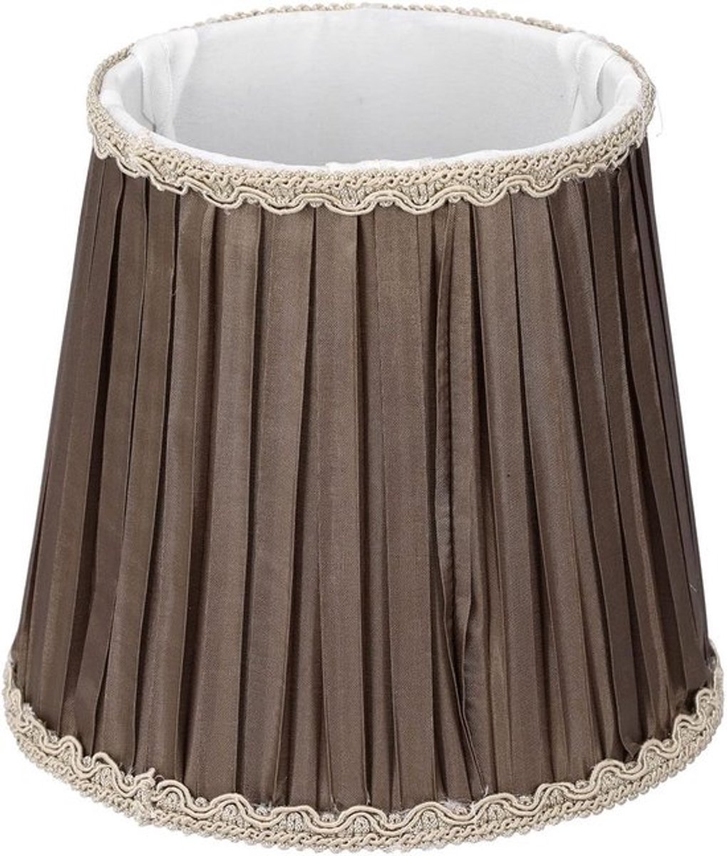 Stoffen lampenkap voor E14 lampen, moderne decoratieve tafellamp en vloerlamp, linnen opvouwbare klassieke ronde lampenkap - vervangende schaduwinterpunctie.
