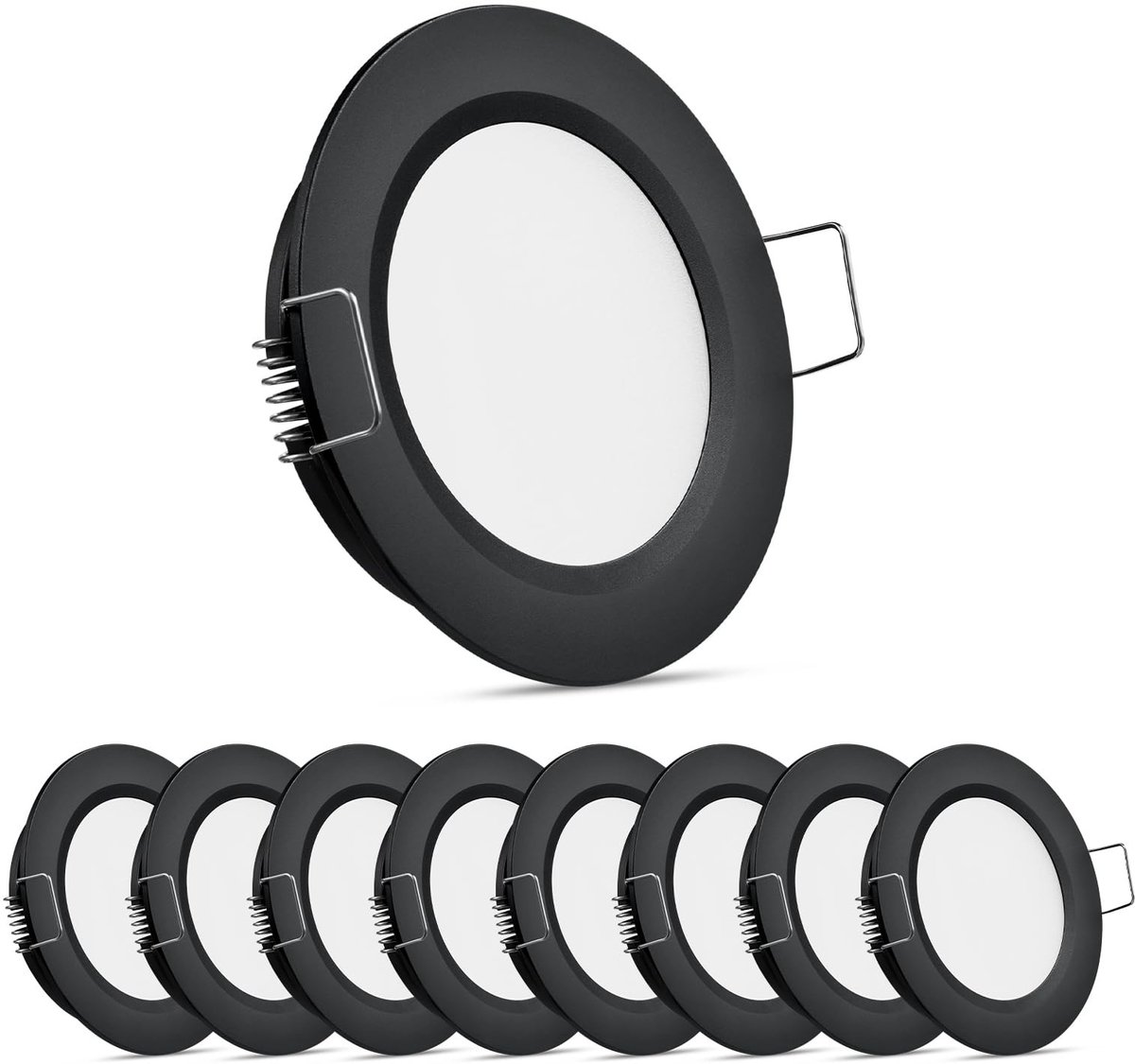 Solidchoice - 8 Stuks Dimbare LED Plafondlampen 12V
