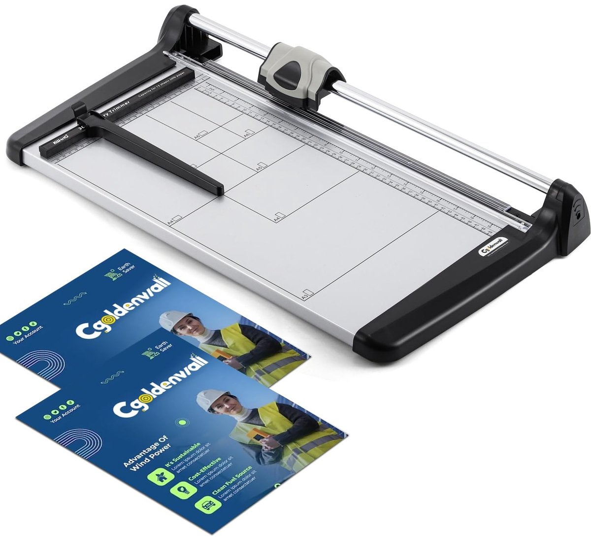 Solidchoice - A3 Industrieel Papieren Snijmachine met Veiligheidsbescherming