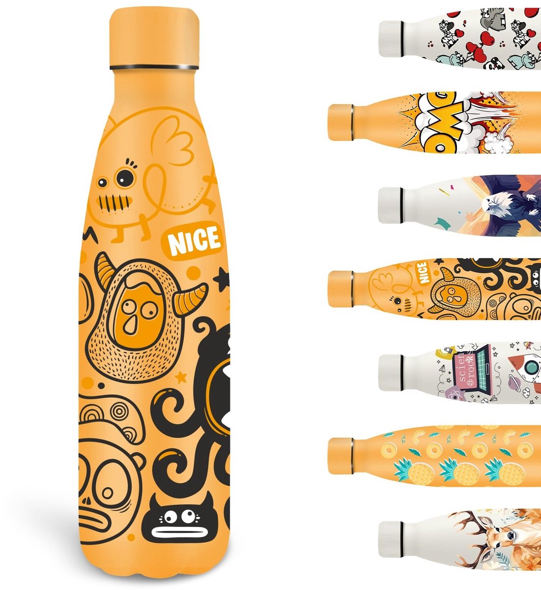 Solidchoice - RVS Drinkfles 500 ml voor Kinderen, BPA-vrij