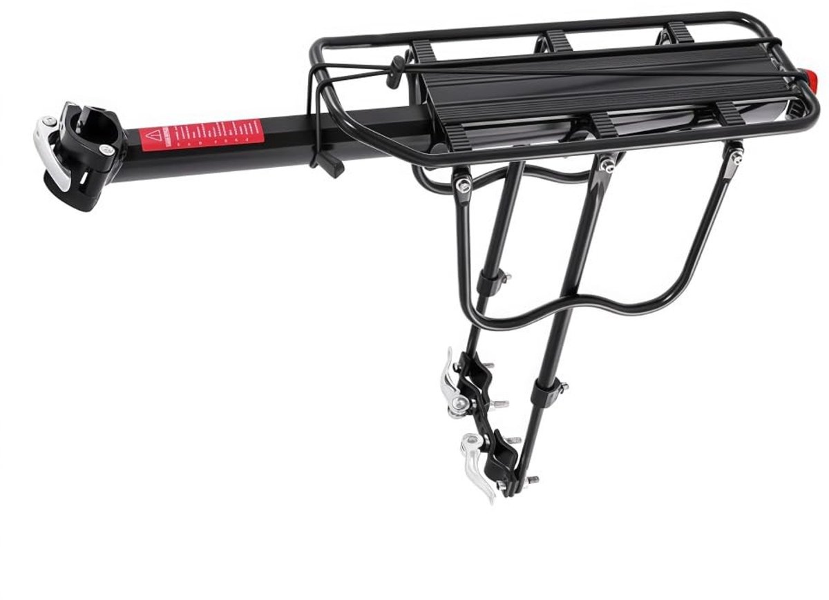 Solidchoice - Achterdrager voor Fiets met Reflectie en Snelle Bevestiging