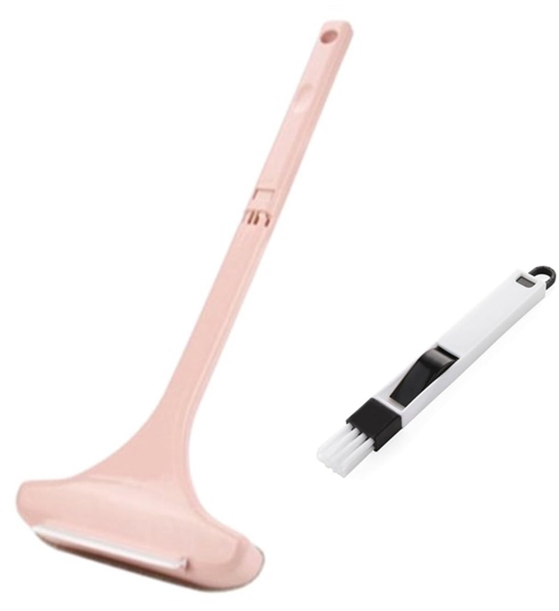 Solidchoice - Roze Raamreinigingsborstel met Verlengbare Handgreep