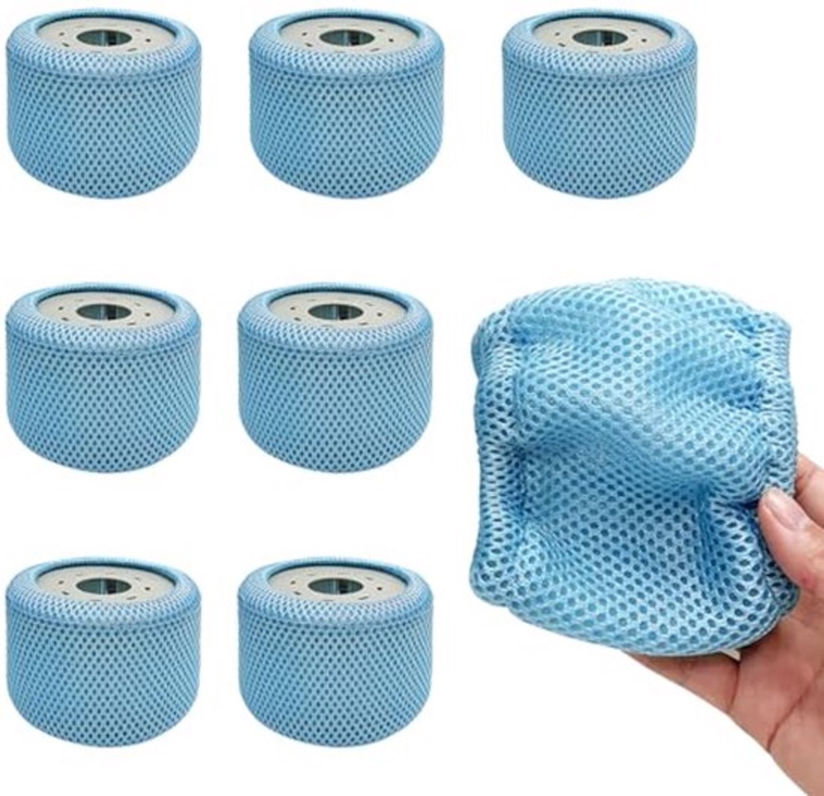 8 Beschermnetten en 90 Reservefilters voor Zwembad en Spa Accessoires
